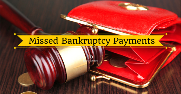 missed payments in bankruptcy
